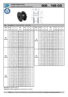 Dimensions and Parameters of Double-Single Sprockets for DIN 8187 Roller Chains - Preview