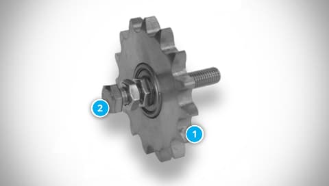 ZK Sprocket with Screw Construction