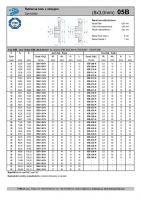 Dimensions and Parameters of 05B Sprockets with Hub for DIN 8187 Roller Chains - Preview