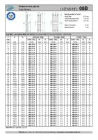 Dimensions and Parameters of 08B Plate Wheels for DIN 8187 Roller Chains - Preview
