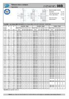 Dimensions and Parameters of 08B Sprockets with Hub for DIN 8187 Roller Chains - Preview