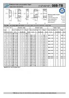 Dimensions and Parameters of 08B Taper Bored Sprockets for DIN 8187 Roller Chains - Preview