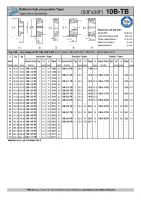 Dimensions and Parameters of 10B Taper Bored Sprockets for DIN 8187 Roller Chains - Preview