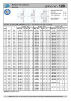 Dimensions and Parameters of 12B Sprockets with Hub for DIN 8187 Roller Chains - Preview