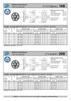 Dimensions and Parameters of 16B Cast Iron Sprockets for DIN 8187 Roller Chains - Preview