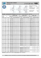 Dimensions and Parameters of 16B Sprockets with Hub for DIN 8187 Roller Chains - Preview