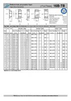 Dimensions and Parameters of 16B Taper Bored Sprockets for DIN 8187 Roller Chains - Preview