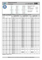 Dimensions and Parameters of 20B Plate Wheels for DIN 8187 Roller Chains - Preview