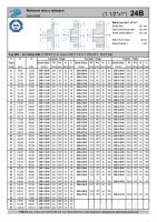 Dimensions and Parameters of 24B Sprockets with Hub for DIN 8187 Roller Chains - Preview