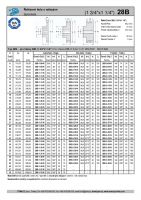 Dimensions and Parameters of 28B Sprockets with Hub for DIN 8187 Roller Chains - Preview