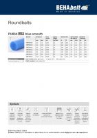 Dimensions and Parameters of Round Open-Ended Belts - Preview