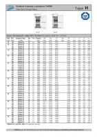 Dimensions and Parameters of H Taper Lock Timing Pulleys - Preview