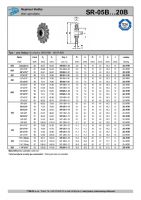 Dimensions and Parameters of SR Idler Sprockets - Preview