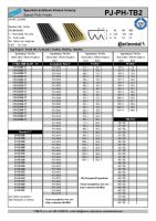 Dimensions and Parameters of  Polyurethane Poly-V-Belts - Preview