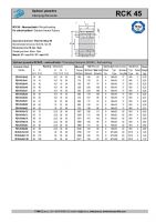 Dimensions and Parameters of RCK 45 Clamping Elements - Preview