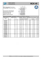Dimensions and Parameters of RCK 45 Clamping Elements - Preview