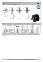 Dimensions and Parameters of SP Tensioning Pulleys - Preview