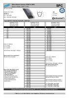 Dimensions and Parameters of CONTI-V SPC V-Belts - Preview