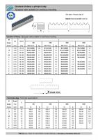 Dimensions and Parameters of Spur Gear Racks - Preview