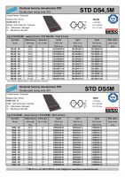 Dimensions and Parameters of DSTD DS4,5M and DS5M Timing Belts - Preview