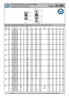 Dimensions and Parameters of STD S14M Taper Lock Timing Pulleys - Preview
