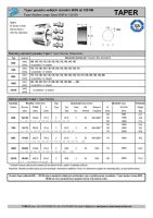 Dimensions and Parameters of Large Sizes Taper Lock Bushes - Preview