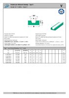 Dimensions and Parameters of V Sliding Belt Guides - Preview