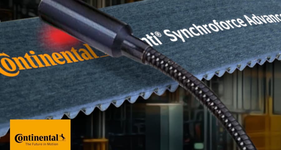 Banner: CONTI SYNCHROFORCE Belt Pre-Tension Check (Illustrative Image)