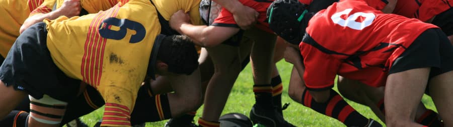 The rugby scrum – a tightly bound formation symbolizing strength and unity