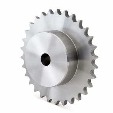06B-1-13-N-SS (3/8” × 7/32”) - 13 Teeth, with Hub (Stainless Steel) – Illustrative Image