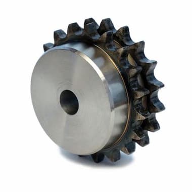 16B-2-18-NK (1” × 17,02 mm) - 18 Teeth, with Hub, Hardened Teeth (Steel) – Illustrative Image