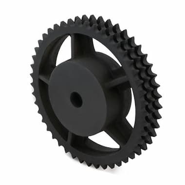 06B-3-95-N-GG (3/8” × 7/32”) - 95 Teeth, with Hub (Cast Iron) – Illustrative Image