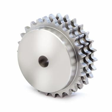 06B-3-32-N (3/8” × 7/32”) - 32 Teeth, with Hub (Steel) – Illustrative Image