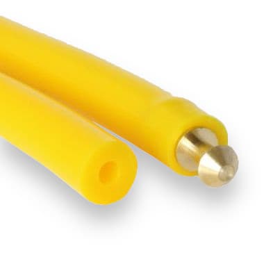 PU85A 12.5 × 5.2 - Hollow Smooth (88 ShA, Yellow) - 50m Roll
