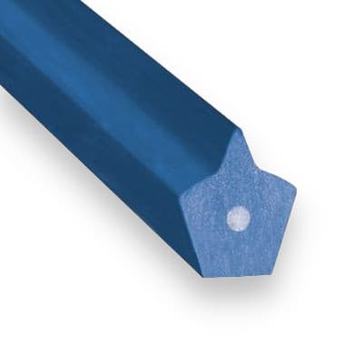 PU85A 22 × 25 (22/C) - Ridge-Top Reinforced (88 ShA, Form 1, Glass Cord, Blue) – Illustrative Image