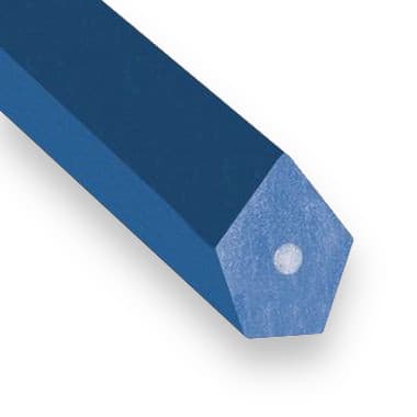 PU85A 22 × 25 (22/C) - Ridge-Top Reinforced (88 ShA, Form 2, Glass Cord, Blue) - 30m Roll – Illustrative Image