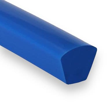 PU75A 8 × 6,5 (8/M) - Smooth Vaulted Top (80 ShA, Ultramarine Blue) - 50m Roll – Illustrative Image