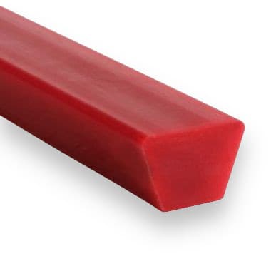 PU75A 8 × 5 (8/M) - Smooth (80 ShA, Red) - 100m Roll