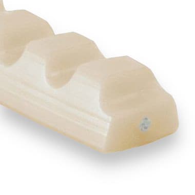 PU95A 22 × 14 (22/C) - Notched Reinforced (95 ShA, Polyester Cord, Beige) - 50m Roll – Illustrative Image