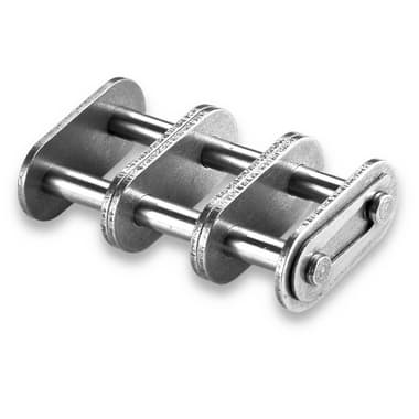 06B-3-ZP Standard Straight Connecting Link (Zinc-Plated, 3/8” × 7/32”, DIN 8187) – Illustrative Image