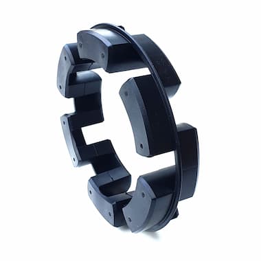 TNM 295 Pb82 - Elastic Ring (82 Shore A, Black, Rubber, Formerly NORMEX)
