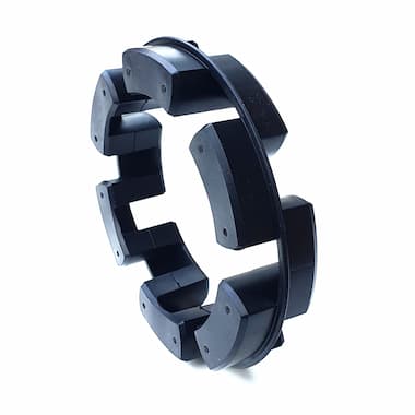 TNM 82 Pb82 - Elastic Ring (82 Shore A, Black, Rubber, Formerly NORMEX) – Illustrative Image